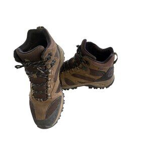 Merrell Mens Hiking Boots 10.5 M Brown Durable Mesh & Suede Upper Rugged Sole